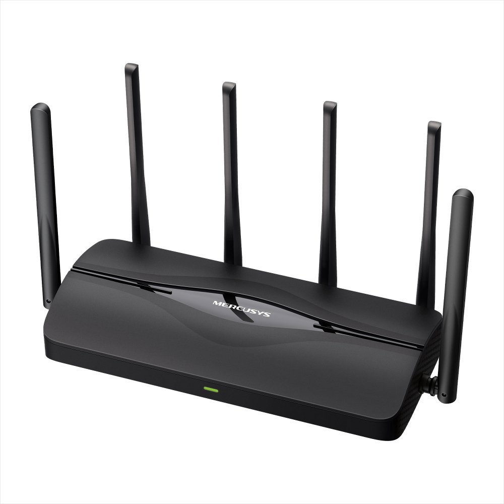 Wi-Fi router Mercusys MR37BE s technologiemi Wi-Fi 7 a vysokou rychlostí připojení.