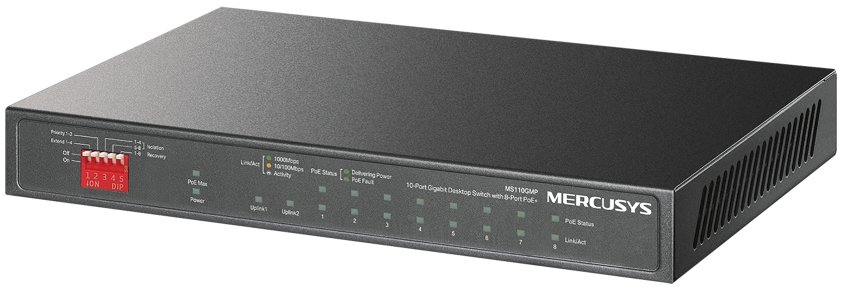 Mercusys MS110GMP 10-portový gigabitový switch