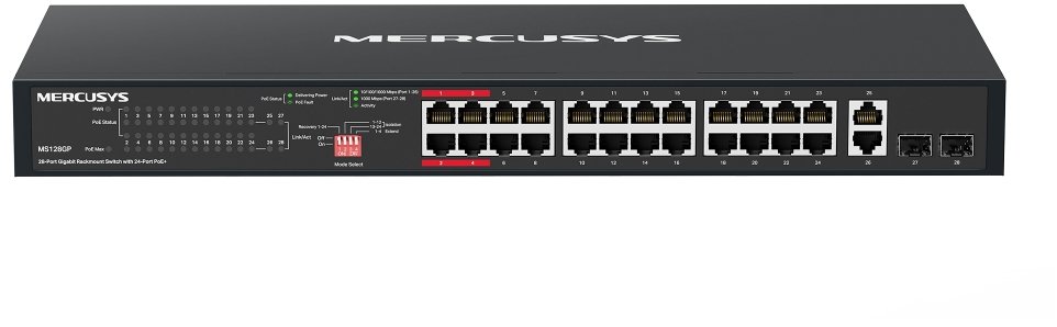 Mercusys MS128GP 28-Port Gigabit Switch s 24-Port PoE+