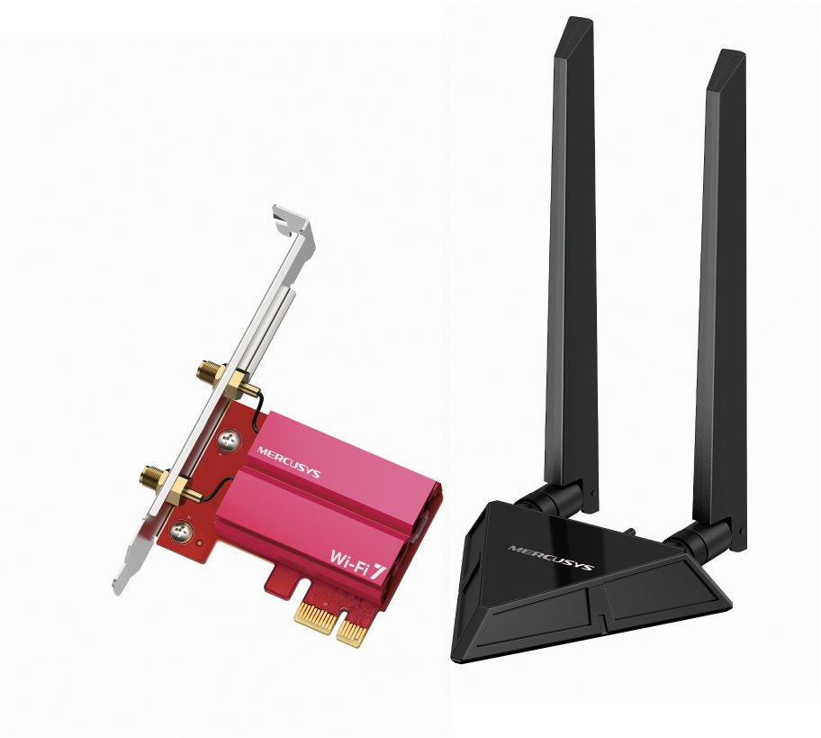 Mercusys MA49BE BE9300 síťová karta s Wi-Fi 7 a Bluetooth