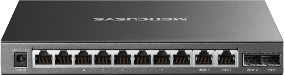 Mercusys MS112GMP, 12xGb (8xPoE+) desktop switch