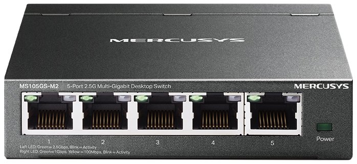 Mercusys MS105GS-M2, 5-Port 2,5G stolní switch