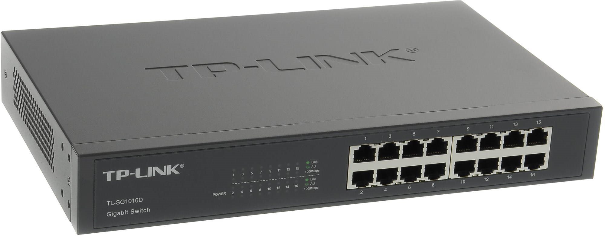 TP-Link TL-SG1016D - Gigabitový switch s 16 porty
