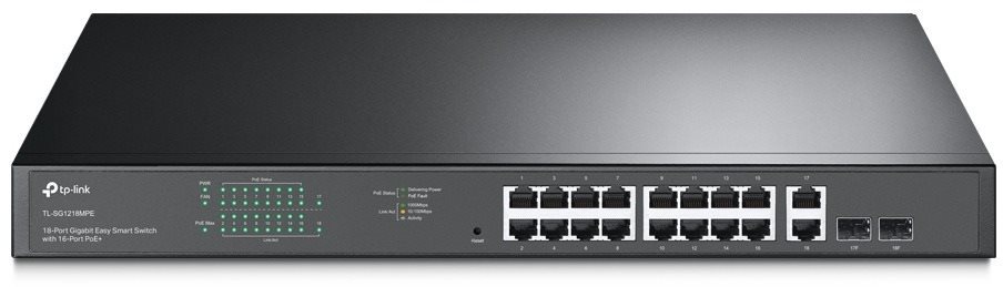 TP-Link TL-SG1218MPE - Gigabitový switch s 16 porty a PoE