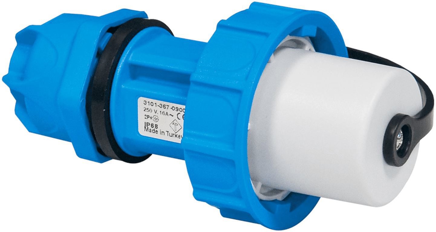 TP electric 1 × 16 A / IP68 - Vidlice spojovací