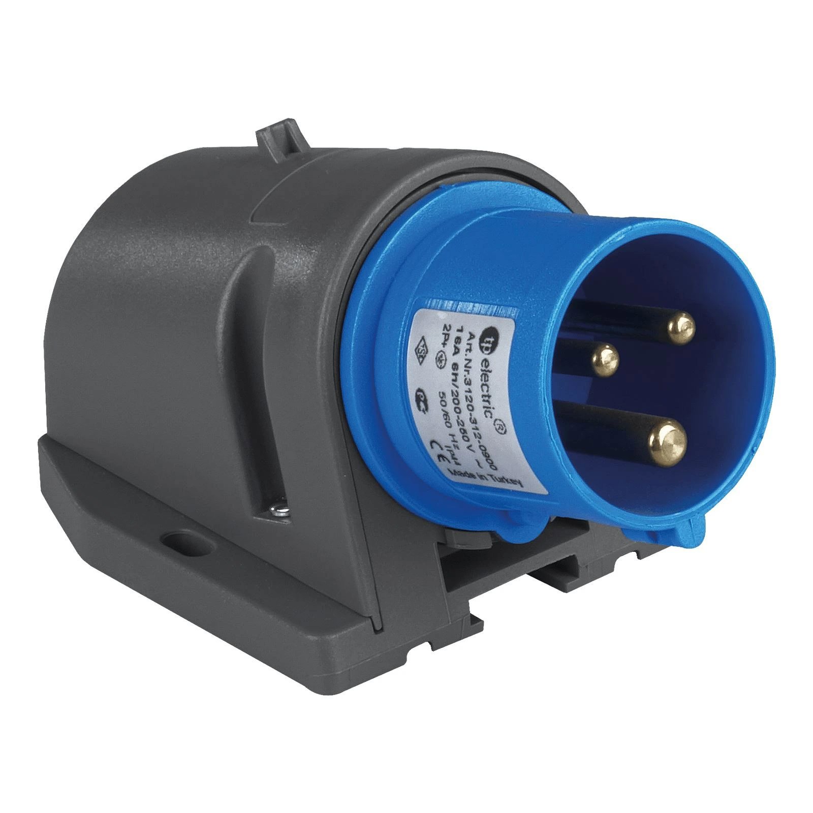 TP electric 3 × 16 A / IP44 - Nástěnná přívodka, Quick Connect, 250 V