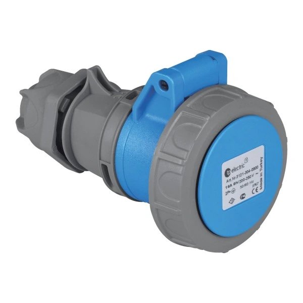TP electric 3 × 16 A / IP67 - Zásuvka přímá kabelová, 3-pólová, 250 V, Quick connect