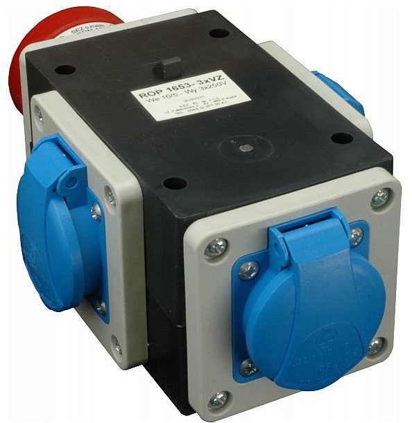 SEZ-CZ Roztrojka vstup IRRN 1653, výstup 3 × VZ16, IP44
