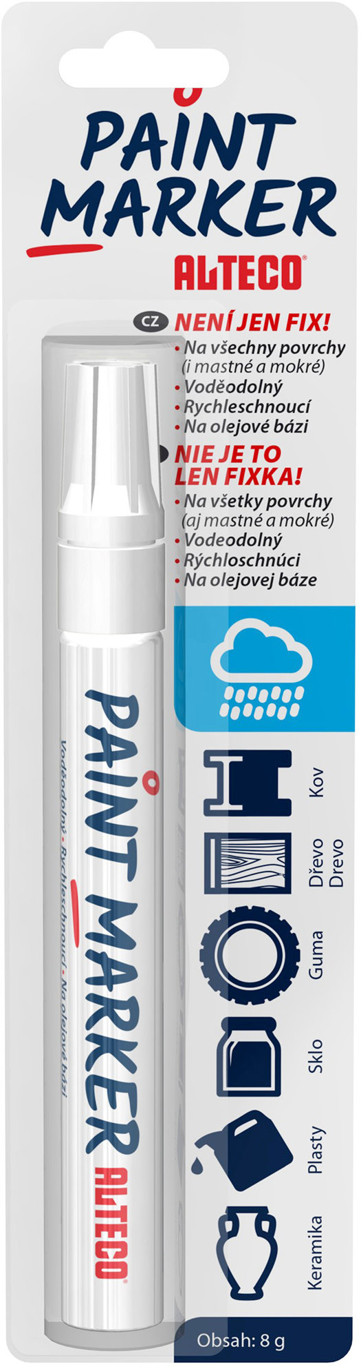 ALTECO Paint Marker Classic bílý