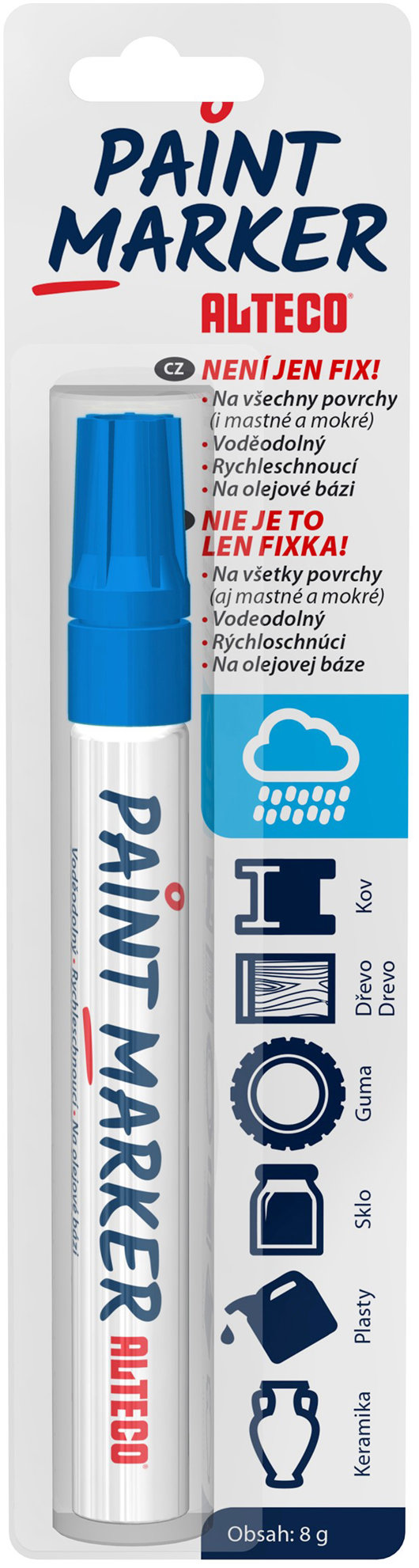 ALTECO Paint Marker Classic modrý