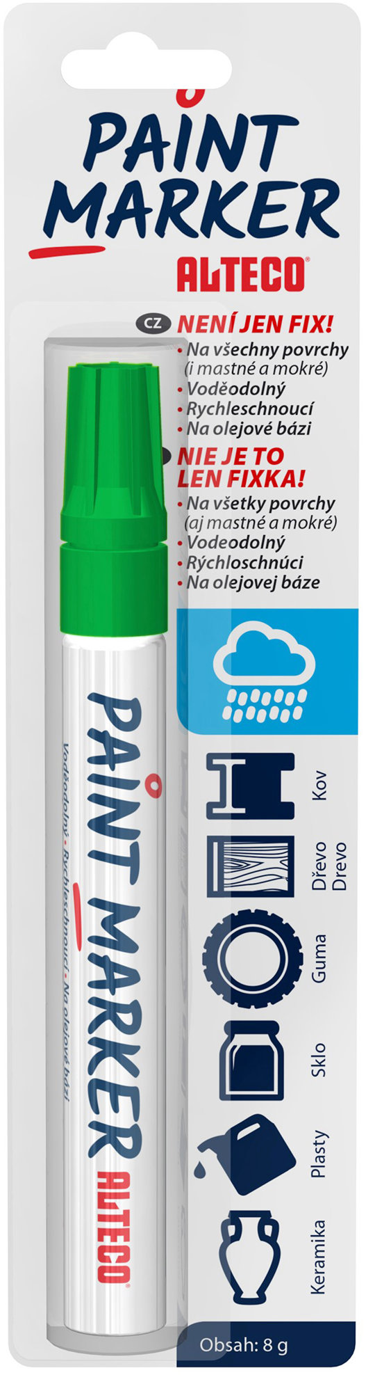 Alteco Paint Marker Classic zelený