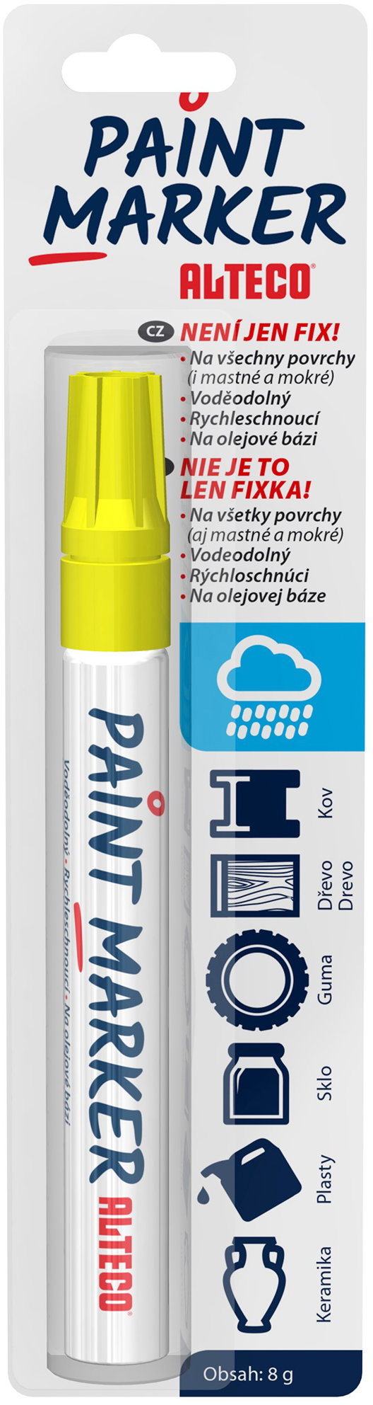 ALTECO Paint Marker Classic žlutý