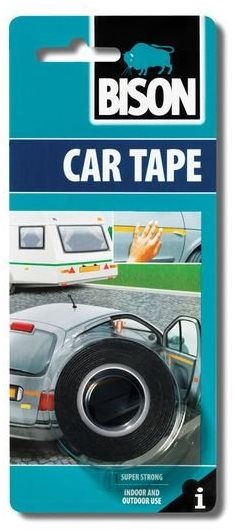 BISON CAR TAPE 1,5 m x 19 mm - lepicí páska pro domácí a automobilové použití.