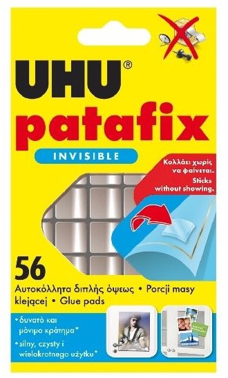 UHU Patafix Invisible 56 ks - neviditelné lepidlo na papír