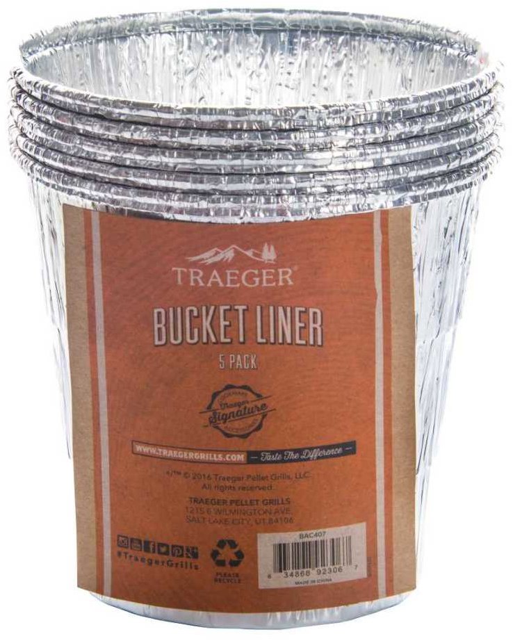TRAEGER Hliníková vložka do odkapového kbelíku, pro gril PRO22, PRO575, PRO780, 5 ks
