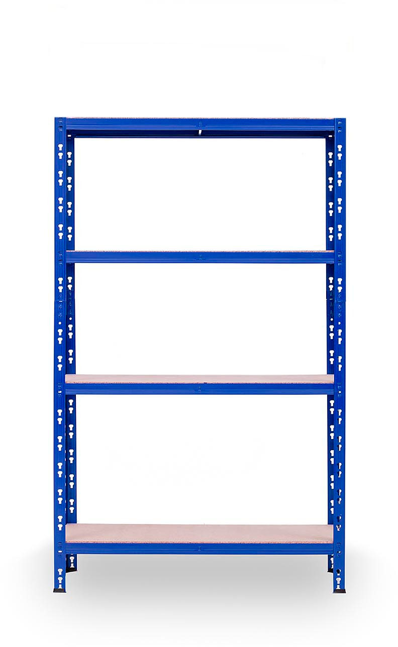 Trestles Policový regál 1800 × 900 × 400 mm, 4 police, modrý