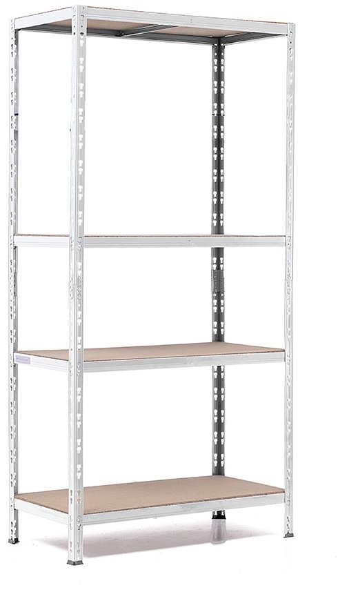 Trestles Policový regál 1800 × 900 × 450 mm, 4 police, bílý