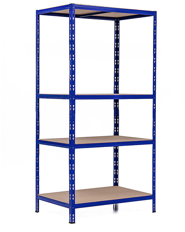 Trestles Policový regál 1800 × 900 × 500 mm, 4 police, modrý