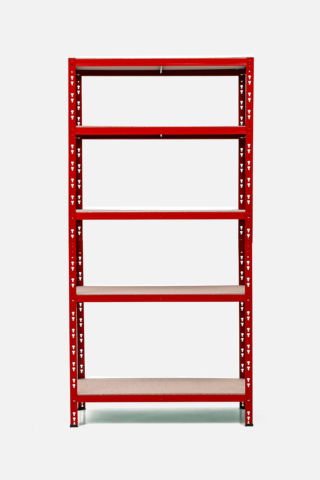 Trestles Policový regál 1800 × 900 × 500 mm, červený