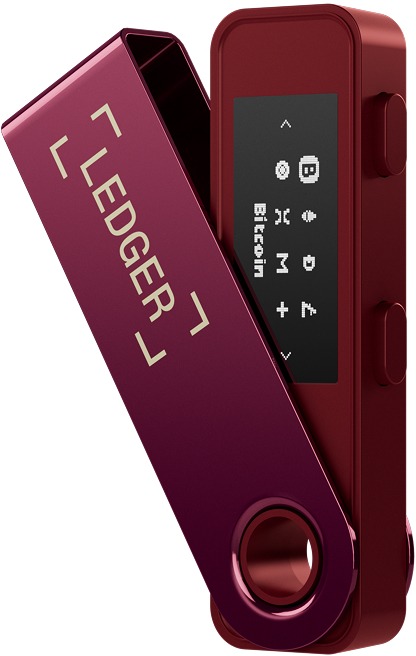 Ledger Nano S Plus Crypto Hardware Wallet Crimson Magenta
