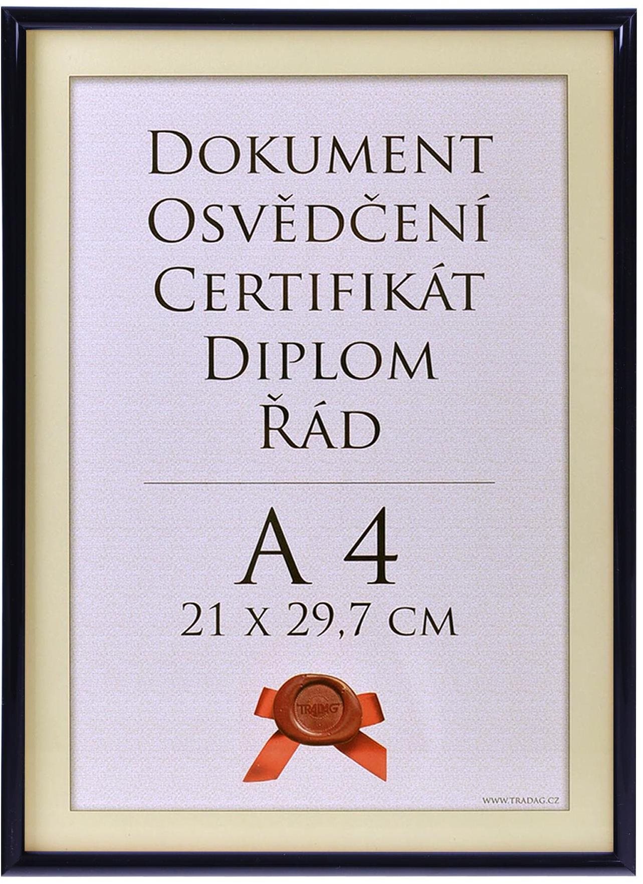 TRADAG Fotorámeček 21 × 29,7 cm, černý