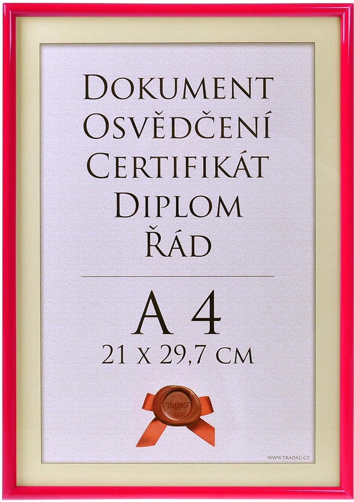 TRADAG Fotorámeček 21 × 29,7 cm, červený