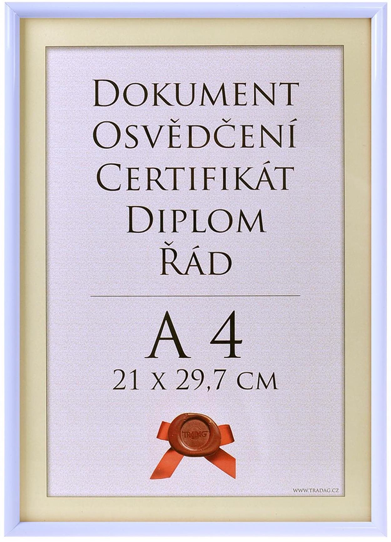 TRADAG Fotorámeček 21 × 29,7 cm, bílý