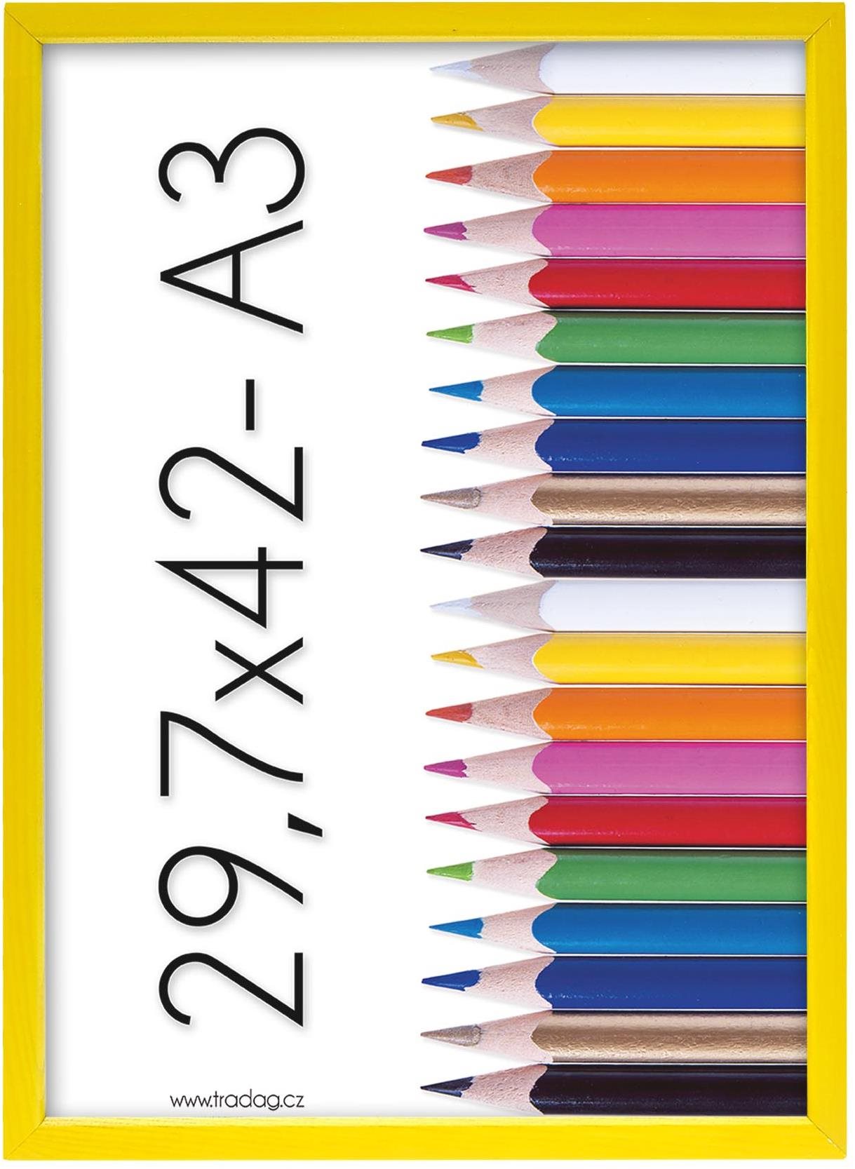 TRADAG Polaris žlutý 29,7 x 42 /A3/plexi