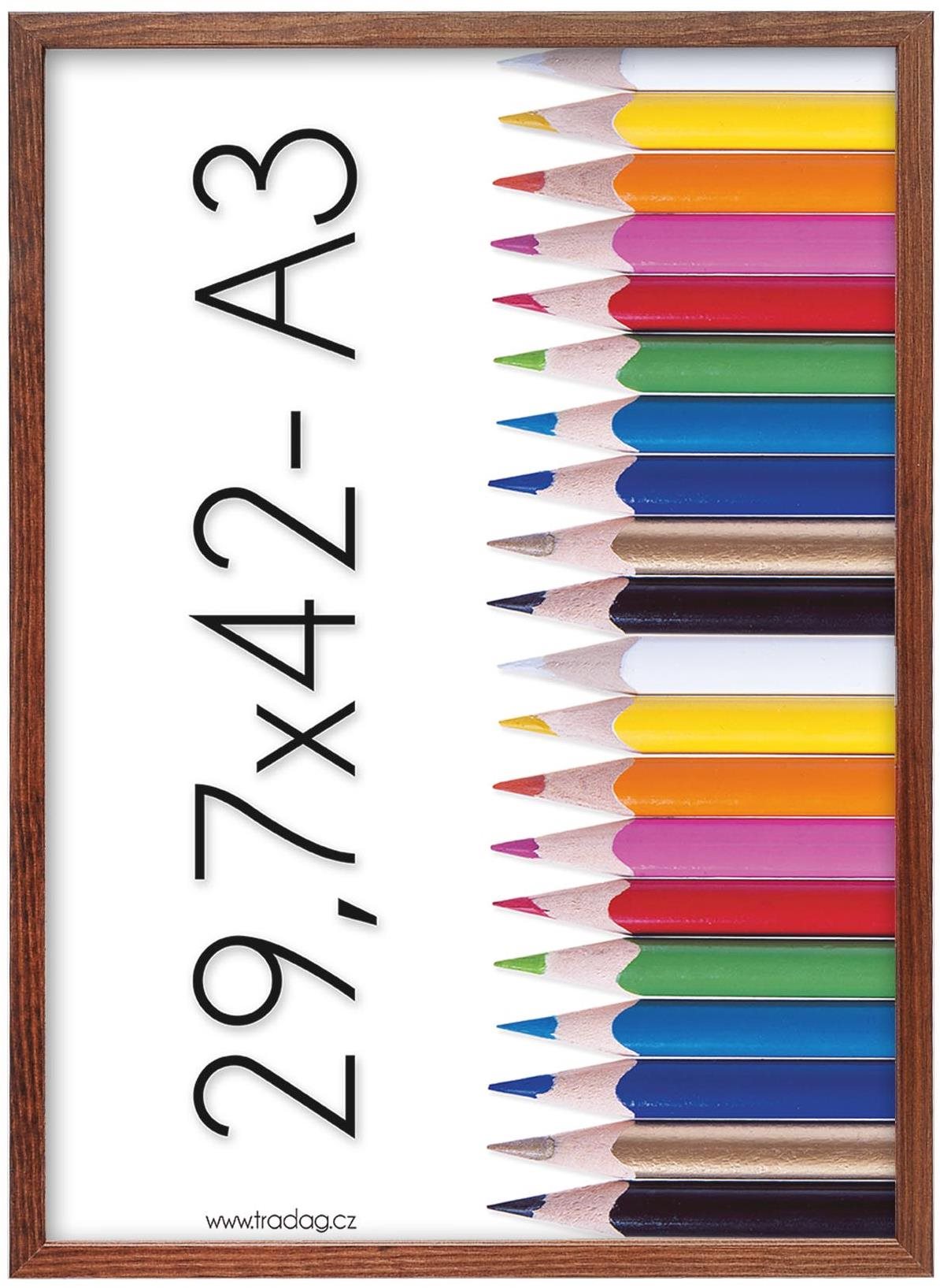 TRADAG Polaris hnědý 29,7 x 42 /A3/ plexi