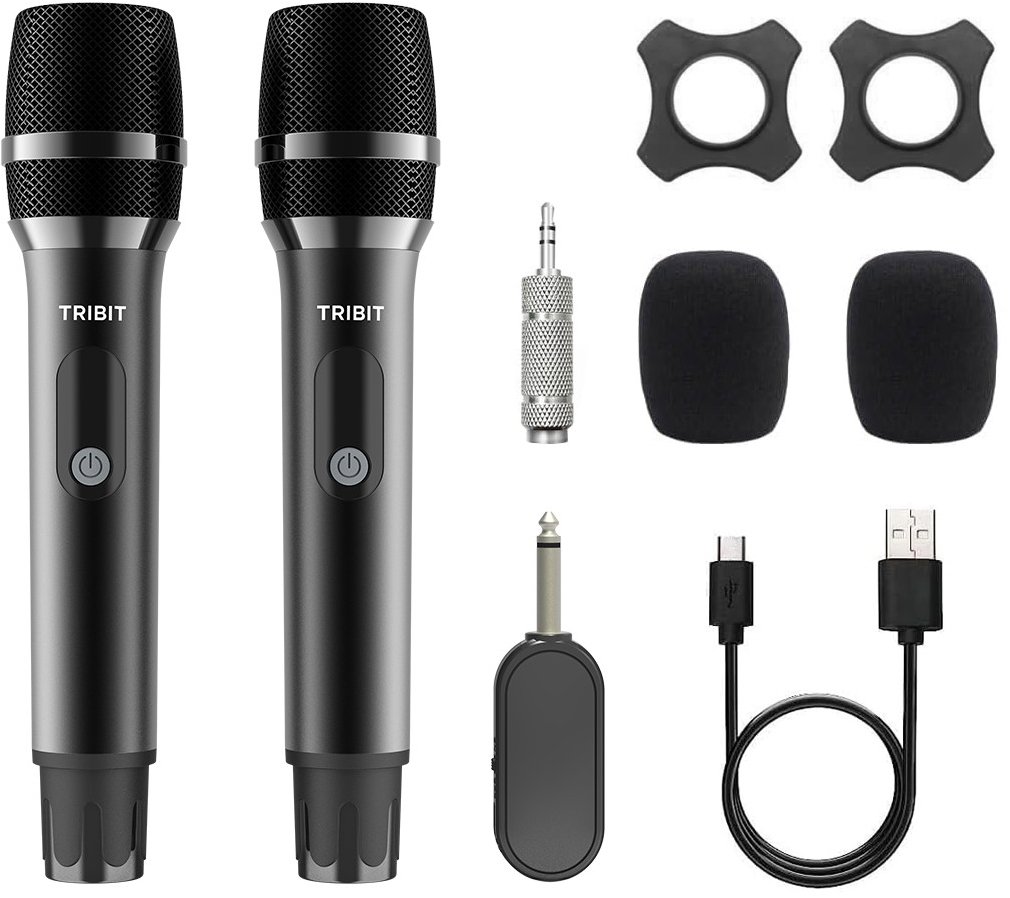 Tribit Dual Wireless Microphone 2.4G BTS56M Black