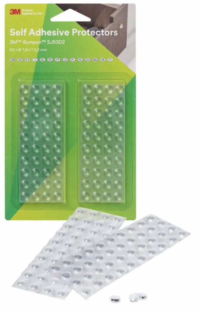 3M Bumpon sada ochranných dorazů 7,9 × 2,2 mm, 80 ks