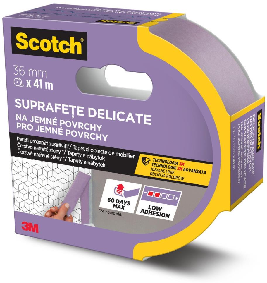 3M Scotch™ univerzální maskovací páska 36 mm × 41 m, provedení 2080 - na jemné povrchy