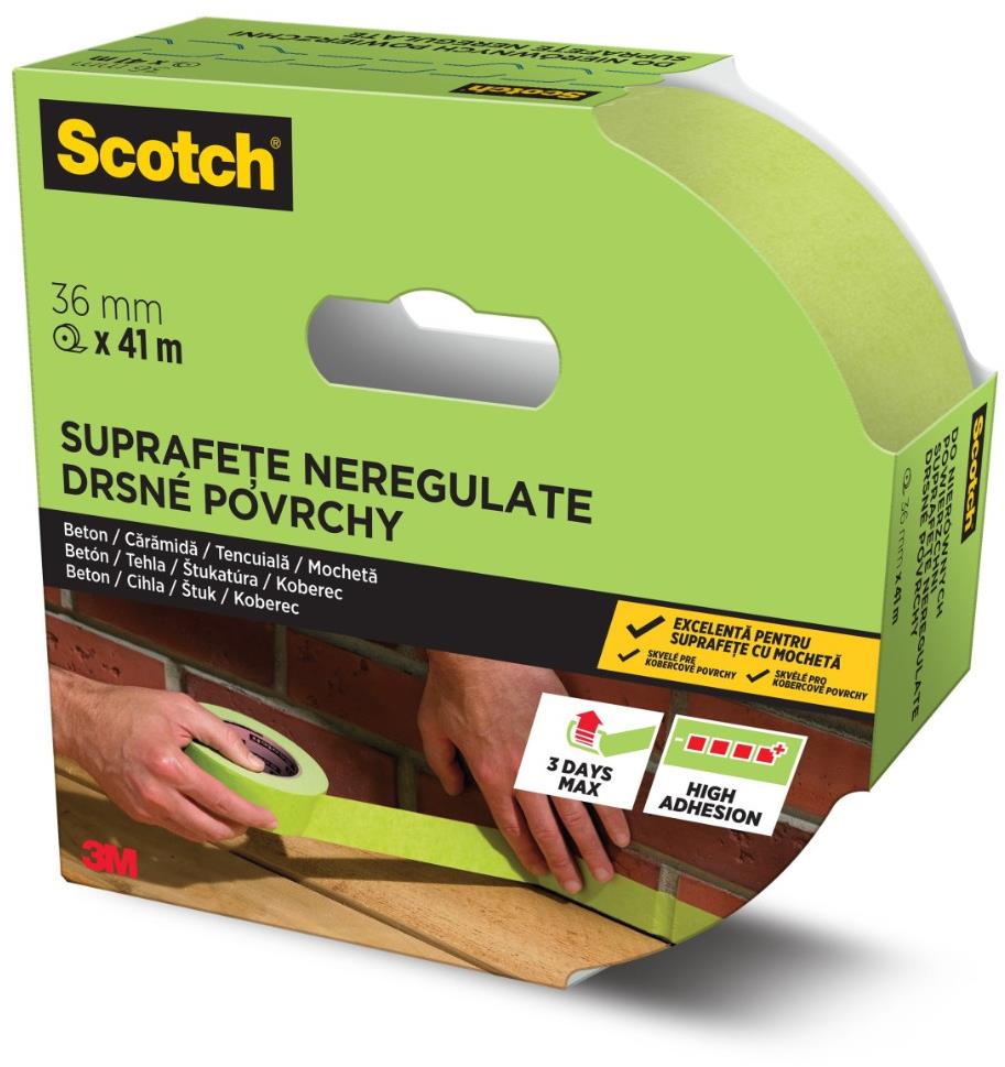 3M Scotch™ univerzální maskovací páska 36 mm × 41 m, provedení 2060 - na drsný povrch