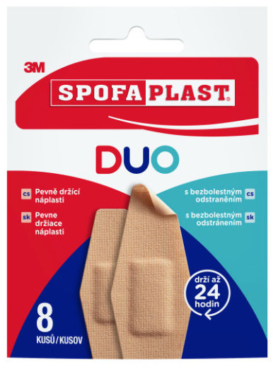3M Spofaplast Duo náplasti, mix různých druhů, balení 8 ks