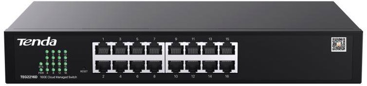 Switch Tenda TEG2216D s 16 gigabitovými porty