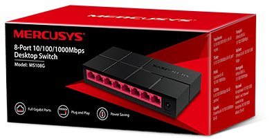 Mercusys MS108G - Rychlý a spolehlivý switch