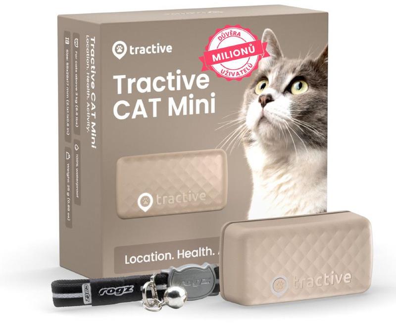 Tractive GPS CAT Mini, hnědý