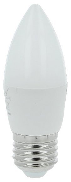 Tesla - LED žárovka svíčka E27, 4,9W, 230V, 470lm, 25 000h, 3000K teplá bílá, 180st