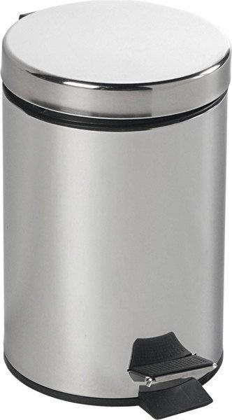AQUALINE SIMPLE LINE odpadkový koš kulatý 3l, leštěný nerez 27103
