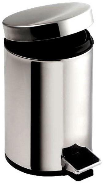AQUALINE SIMPLE LINE odpadkový koš kulatý 20l, leštěný nerez 27120