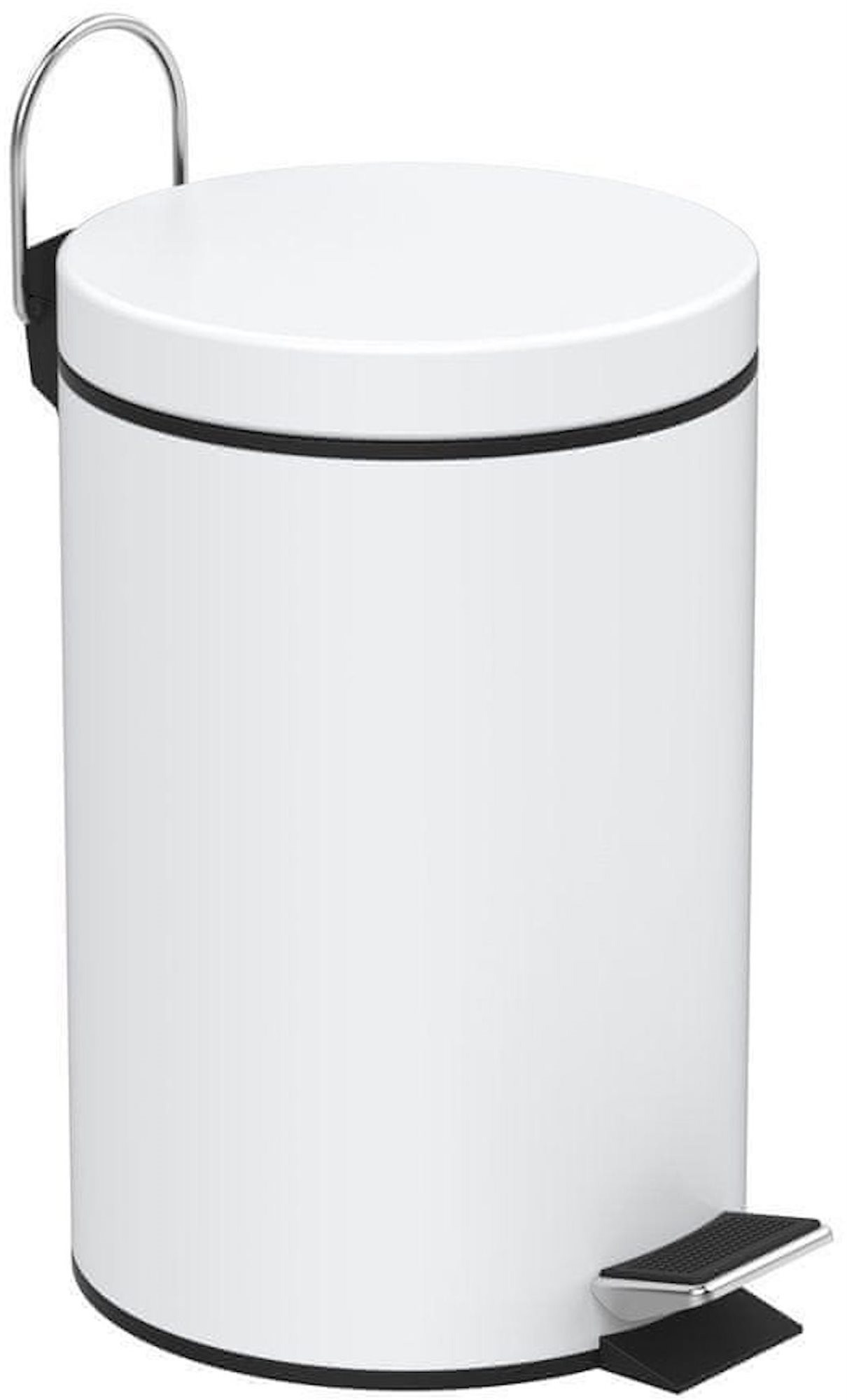 AQUALINE SIMPLE LINE odpadkový koš kulatý 3l, bílá 28103