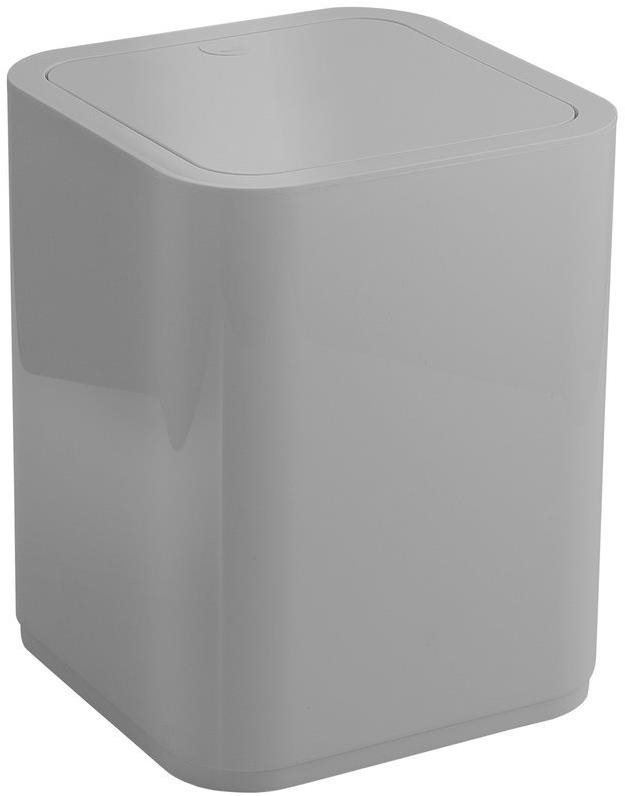 AQUALINE SEVENTY odpadkový koš výklopný, 8 l, plast ABS, šedá 630908