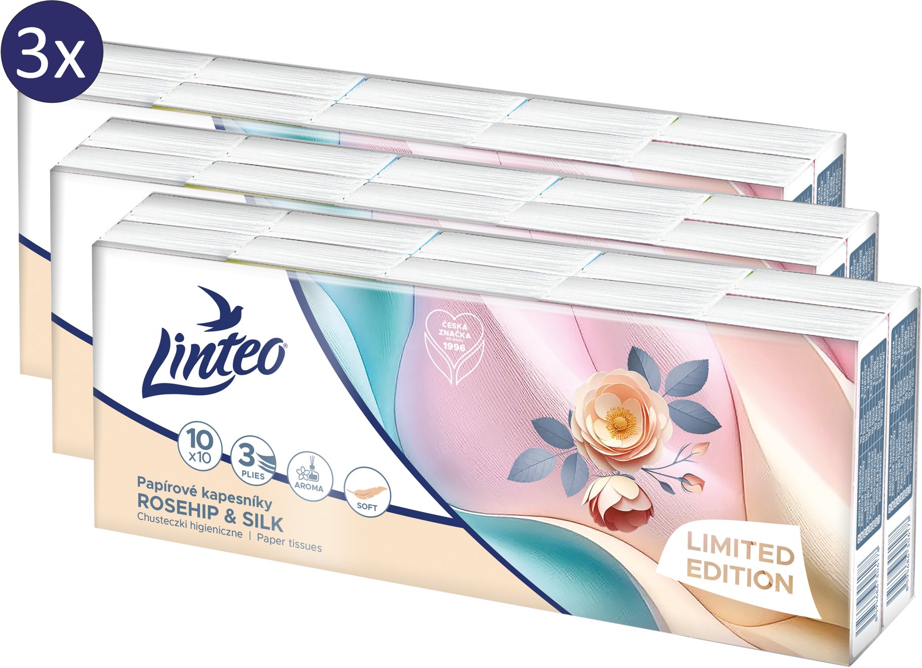 LINTEO Rosehip & Silk 5× (10× 10 ks)