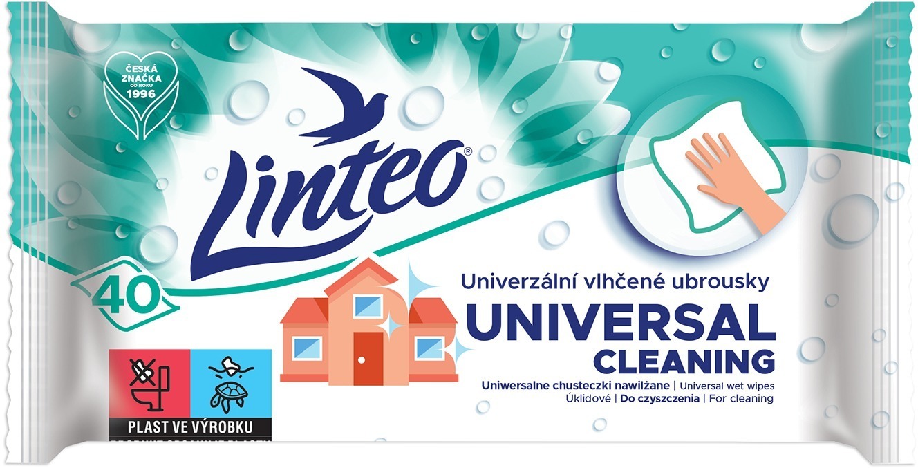 Univerzální vlhčené ubrousky LINTEO - perfektní pomocník pro domácí úklid.