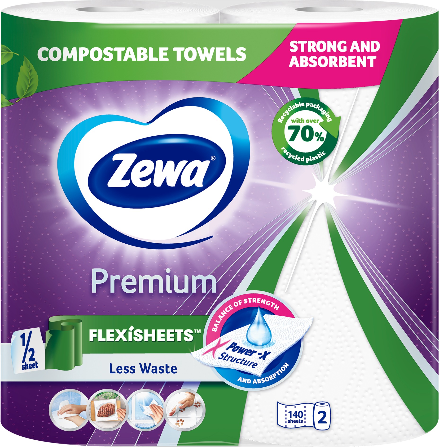 ZEWA Premium Flexisheets (2 ks)