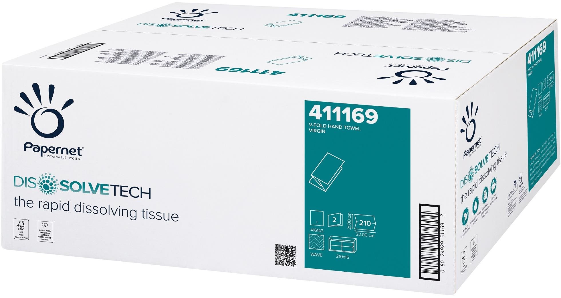 PAPERNET Ručníky DissolveTech celulóza prevence proti ucpání odpadních potrubí 411169