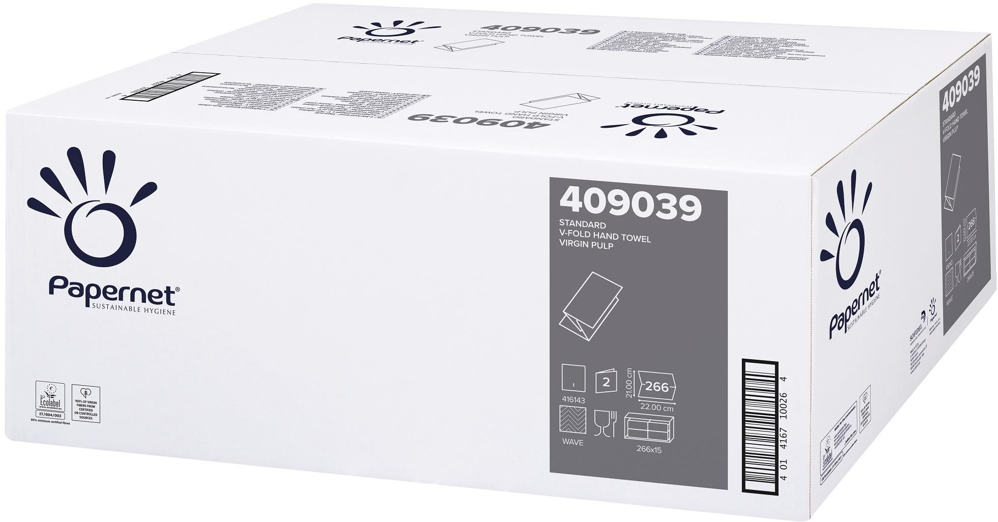 PAPERNET V Ručníky celulóza 2vr. 409039 3990 útržků