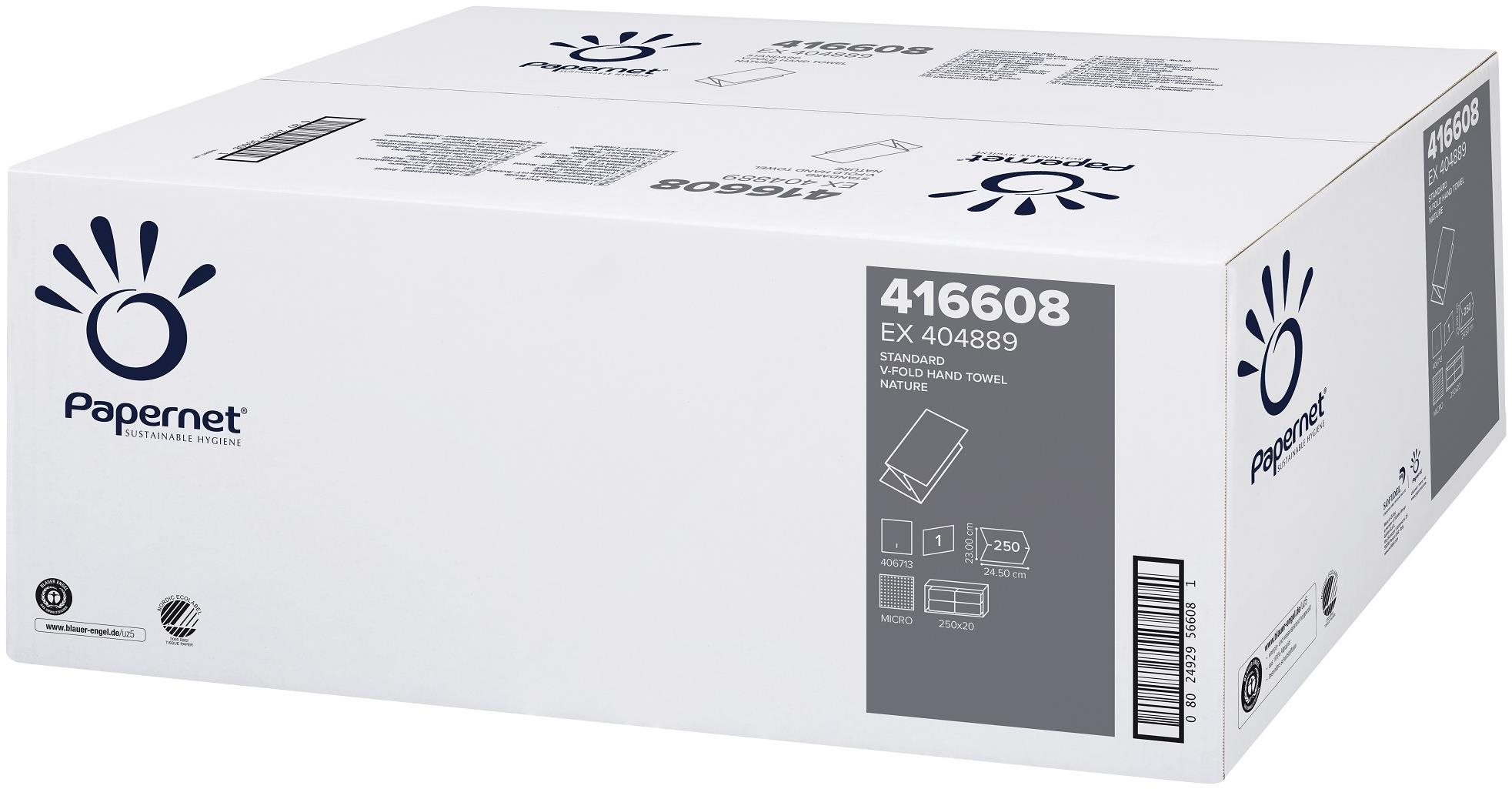 PAPERNET Natur Ručníky 1vr. šedé 416608 5000 útržků
