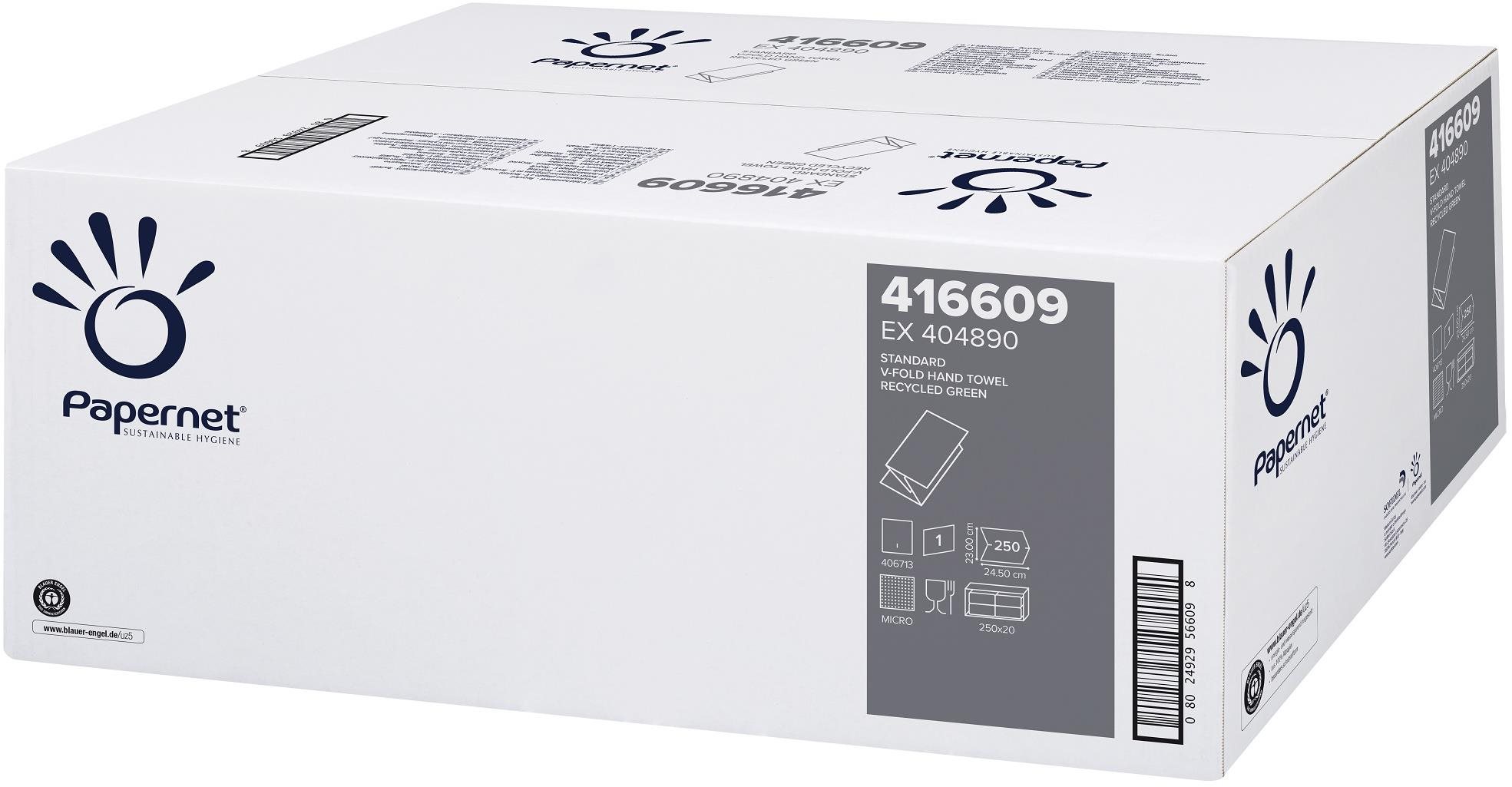 PAPERNET Standart Ručníky 1vr. zelené 416609 5000 útržků