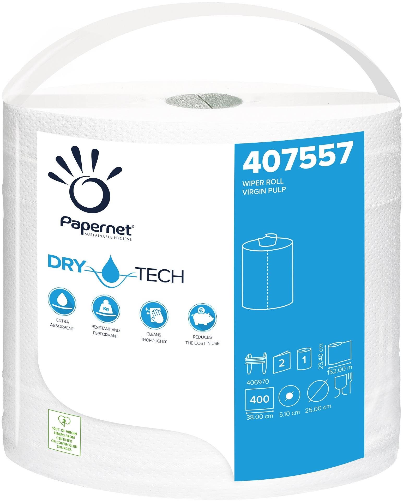 Papernet 407557 extra savá a pevná 2-vr.celulóza role 152 m